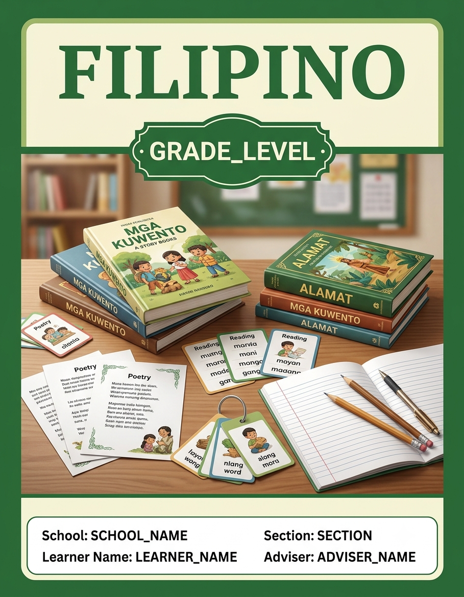 Prompts for Notebook Subject Cover Page